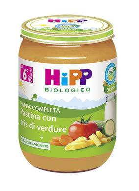 HIPP BIO HIPP BIO PAPPA PRONTA PAST TRIS DI VERDURE 190 G - farmaidea24.com