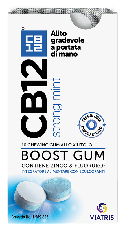 CB12 BOOST 10 CHEWING-GUM ZINCO E FLUORURO NEW FORMULATION - farmaidea24.com