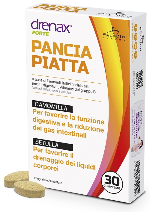 DRENAX FORTE PANCIA PIATTA 30 COMPRESSE - farmaidea24.com
