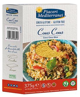 PIACERI MEDITERRANEI COUS COUS DI MAIS 375 G - farmaidea24.com