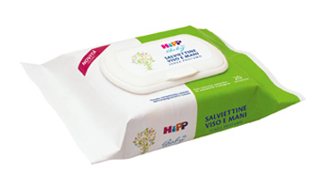 HIPP SALVIETTINE VISO&MANI 1X20 PEZZI - farmaidea24.com