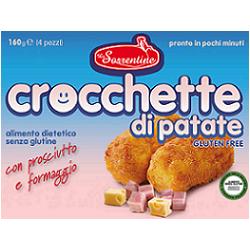 LE SORRENTINE CROCCHETTE DI PATATE CON PROSCIUTTO E FORMAGGIO 4 PEZZI 40 G - farmaidea24.com