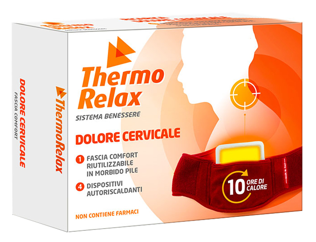 THERMORELAX FASCIA DOLORE CERVICALE+4 DISPOSITIVI AUTORISCALDANTI - farmaidea24.com