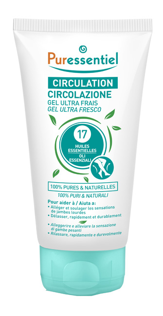 PURESSENTIEL GEL ULTRA FRESCO CIRCOLAZIONE 17 OLI ESSENZIALI 125 ML - farmaidea24.com
