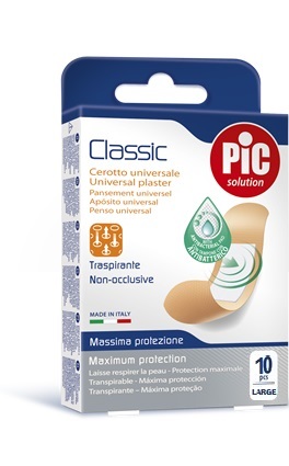 CEROTTO PIC CLASSIC 25X72 MM 10 ANTIBATTERICO 10 PEZZI - farmaidea24.com