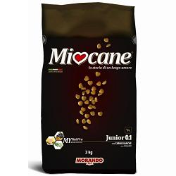 MIOCANE JUNIOR 0,1 CARNI BIANCHE 3 KG - farmaidea24.com