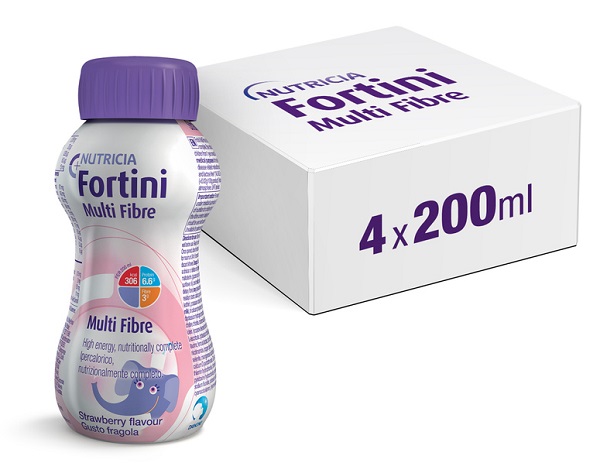 FORTINI MULTI FIBRE GUSTO FRAGOLA 200 ML - farmaidea24.com
