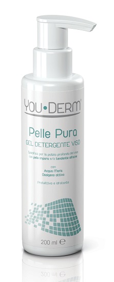 YOUDERM PELLE PURA GEL DETERGENTE VISO 200 ML - farmaidea24.com