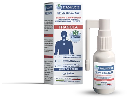 SIROMUCIL 3 AZIONI SPRAY GOLA FAST 15 ML - farmaidea24.com