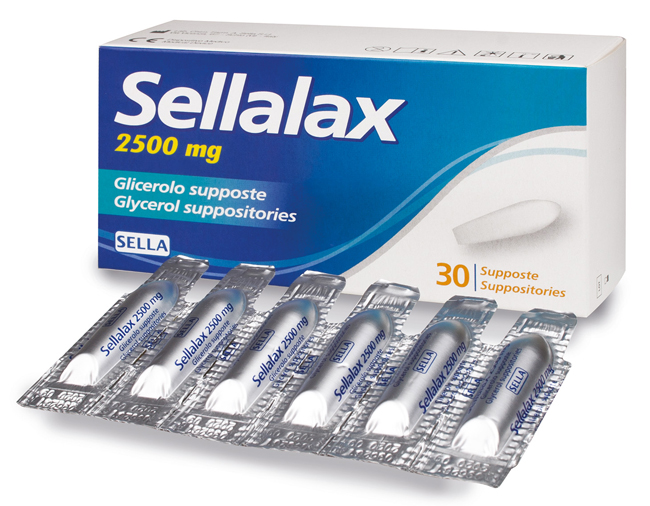 SELLALAX 2500MG SUPPOSTE GLICEROLO 30 PEZZI - farmaidea24.com