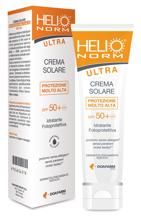 HELIO NORM ULTRA CREMA SOLARE SPF 50+ 100 ML - farmaidea24.com