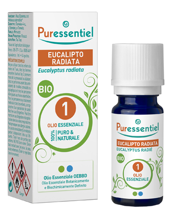 PURESSENTIEL EUCALIPTO RADIATA OLIO ESSENZIALE BIO 10 ML - farmaidea24.com