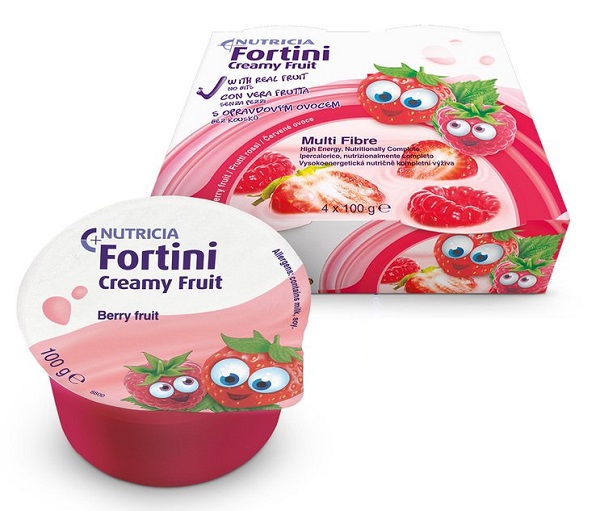 FORTINI CREAMY FRUIT MULTI FIBRE FRUTTI ROSSI 4X100 G - farmaidea24.com