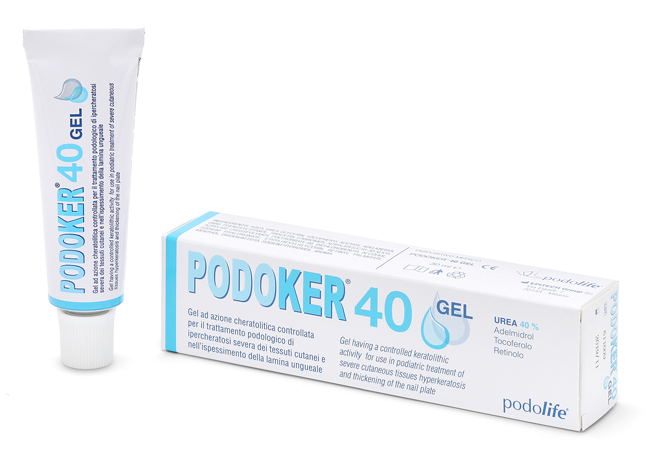 PODOKER 40 GEL AZIONE CHERATOLITICA TUBO DA 30 ML CON APPLICATORE - farmaidea24.com