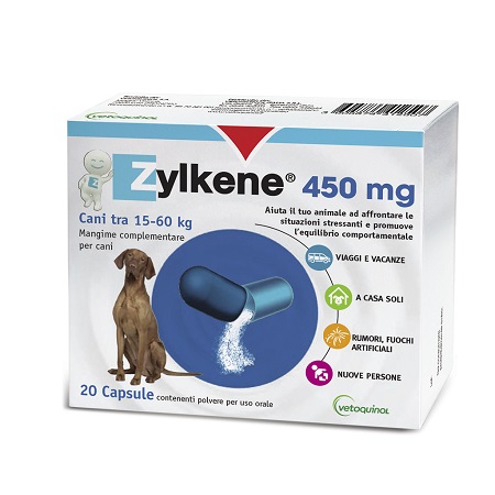 ZYLKENE CANI GROSSA TAGLIA 15-60KG 20 CAPSULE DA 450 MG - farmaidea24.com