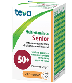 MULTIVITAMINICO SENIOR TEVA 30 COMPRESSE 39 G - farmaidea24.com