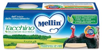 MELLIN OMOGENEIZZATO TACCHINO 2 X 80 G - farmaidea24.com