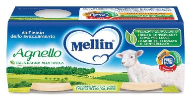 MELLIN OMOGENEIZZATO AGNELLO 2 PEZZI X 80 G - farmaidea24.com