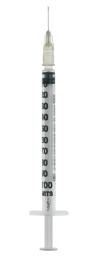 SIRINGA PER INSULINA EXTRAFINE 1ML 100 UI AGO REMOVIBILE 27 GAUGE 0,40X12 MM 1 PEZZO - farmaidea24.com