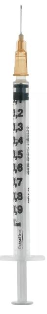 SIRINGA PER INSULINA EXTRAFINE TUB 1ML 100 UI AGO REMOVIBILE 26 GAUGE 0,45X12 MM 1 PEZZO - farmaidea24.com