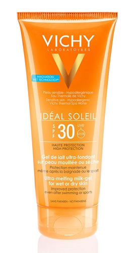 IDEAL SOLEIL GEL WET CORPO SPF30 200 ML - farmaidea24.com
