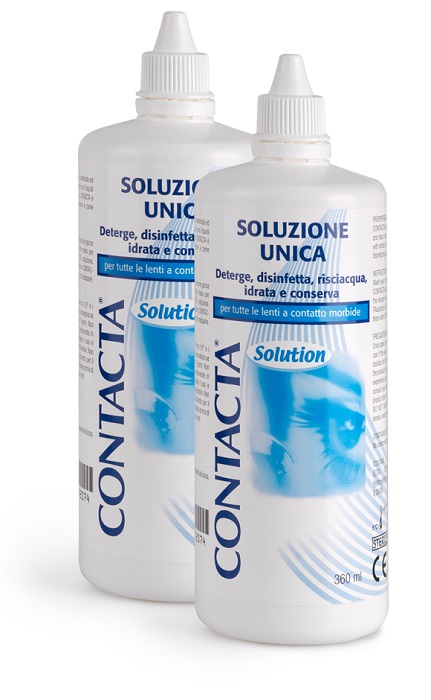 SOLUZIONE PER LENTI A CONTATTO CONTACTA 2 PEZZI 360 ML - farmaidea24.com