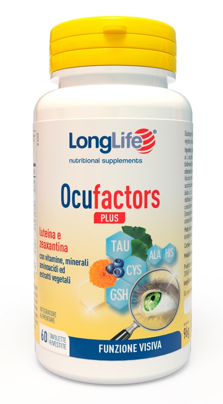 LONGLIFE OCUFACTORS PLUS 60 TAVOLETTE RIVESTITE - farmaidea24.com