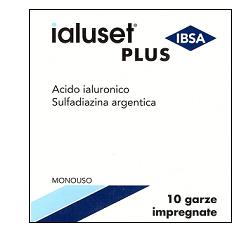 GARZA IMPREGNATA IALUSET FERITE E USTIONI NON INFETTE 10X10 CM 10 PEZZI - farmaidea24.com