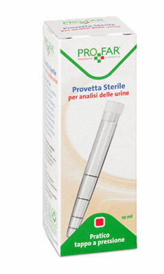 PROVETTA STERILE PER ANALISI DELLE URINE 10 ML PROFAR - farmaidea24.com