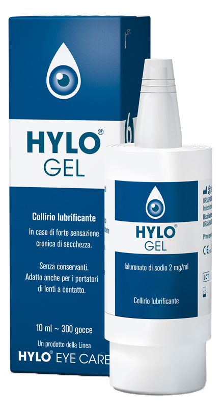 HYLO-GEL COLLIRIO LUBRIFICANTE ACIDO IALURONICO 0,2% 10 ML - farmaidea24.com