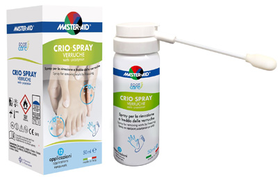 CRIO SPRAY VERRUCHE MASTER-AID FOOTCARE 50 ML E1 - farmaidea24.com