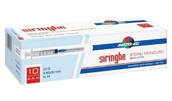 SIRINGA PER VENIPUNTURA MASTER-AID 10 ML GAUGE 21 10 PEZZI - farmaidea24.com
