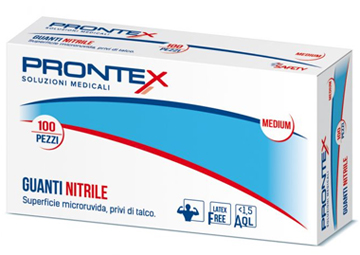 PRONTEX GUANTO IN NITRILE SENZA POLVERE PICCOLO 6/7 100 PEZZI - farmaidea24.com