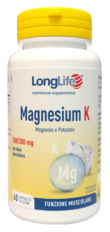 LONGLIFE MAGNESIUM K 60 CAPSULE - farmaidea24.com