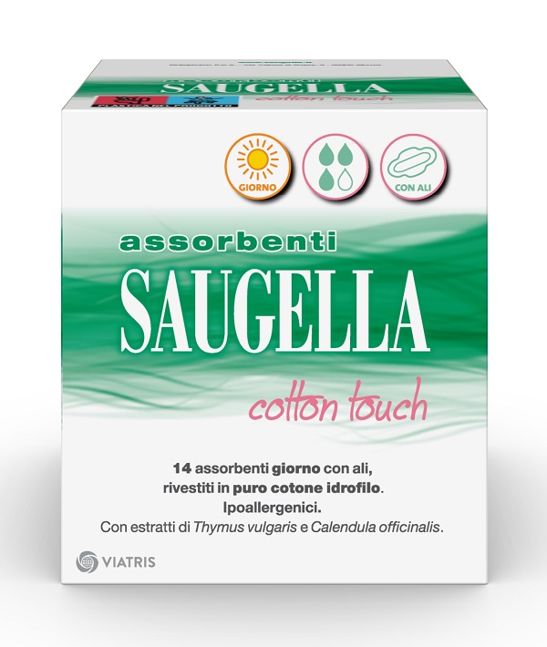 SAUGELLA COTTON TOUCH ASSORBENTI GIORNO 14 PEZZI TAGLIO PREZZO - farmaidea24.com