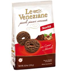 LE VENEZIANE BISCOTTI CACAO/NOCCIOLA 250 G - farmaidea24.com