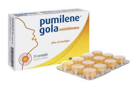 PUMILENE GOLA MIELE LIMONE 24 PASTIGLIE - farmaidea24.com