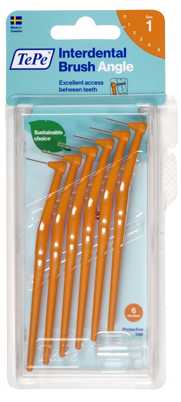 TEPE ANGLE SCOVOLINO ARANCIO 0,45MM 6 PEZZI - farmaidea24.com