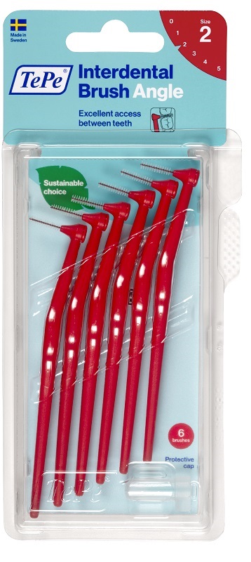 TEPE ANGLE SCOVOLINO ROSSO 0,5MM 6 PEZZI - farmaidea24.com