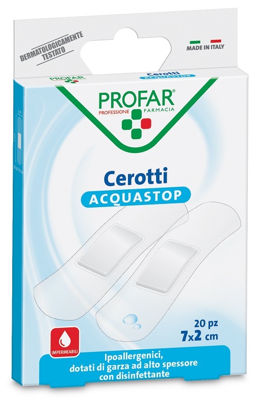 CEROTTO ACQUASTOP MEDI 7X2 CM PROFAR 20 PEZZI - farmaidea24.com
