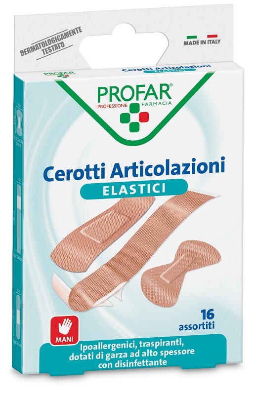 CEROTTO ARTICOLAZIONI ELASTICO PROFAR 16 PEZZI - farmaidea24.com