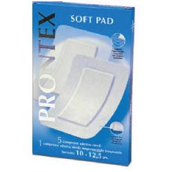 GARZA COMPRESSA PRONTEX SOFT PAD 10X12,5 6 PEZZI (5 TNT + 1 IMPERMEABILE AQUA PAD) - farmaidea24.com