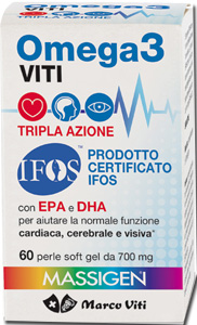 OMEGA3 VITI TRIPLA AZIONE 60 PERLE - farmaidea24.com