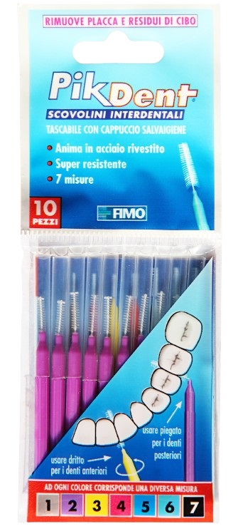 PIKDENT STUZZICOLINO 2 VIOLA 10 PEZZI - farmaidea24.com