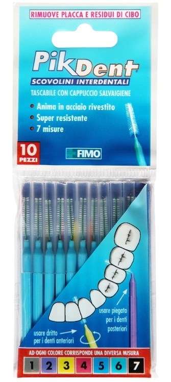 PIKDENT STUZZICOLINO 5 AZZURRO 10 PEZZI - farmaidea24.com