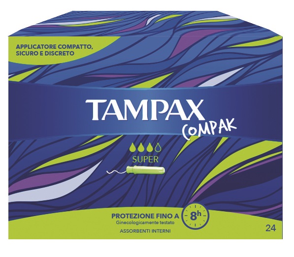TAMPAX COMPAK SUPER 24 PEZZI - farmaidea24.com
