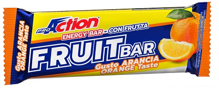 PROACTION FRUIT BAR BARRETTA ENERGETICA ALL'ARANCIA 40 G - farmaidea24.com