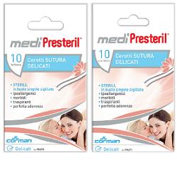 CEROTTO PER SUTURA MEDIPRESTERIL DELICATI TESSUTO NON TESSUTO 6,4X108MM 10 PEZZI - farmaidea24.com