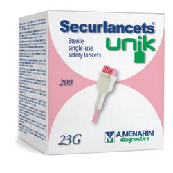 LANCETTE PUNGIDITO SECURLANCETS UNIK GAUGE 23 200 PEZZI - farmaidea24.com
