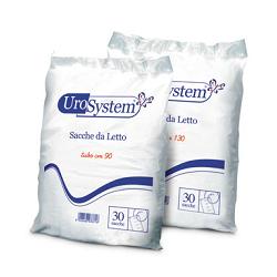 SACCA DI DRENAGGIO DA LETTO PER INCONTINENZA UROSYSTEM TUBO 130 CM SENZA SCARICO 30 PEZZI - farmaidea24.com